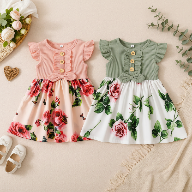 Garden Dress – Zomer & Fris – Meisjes Bloemen Jurk