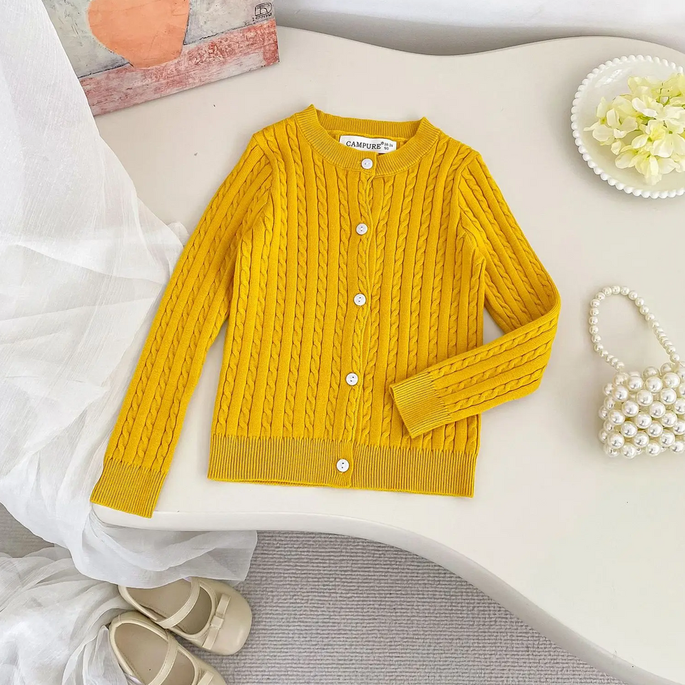 CozyBelle – Elegant & Warm – Gebreid Vestje met Knopen