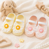 SweetFeet – Zacht & Schattig – Baby Sokken met Bloemen en Kanten