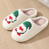 Noordlicht – Warm & Feestelijk – Pluche Kerstpantoffels met motief