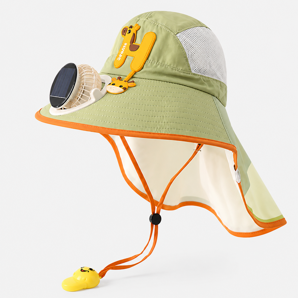 HappyShade – Zonbescherming & Koeling – Kinder Zomer Hoed met Ventilator