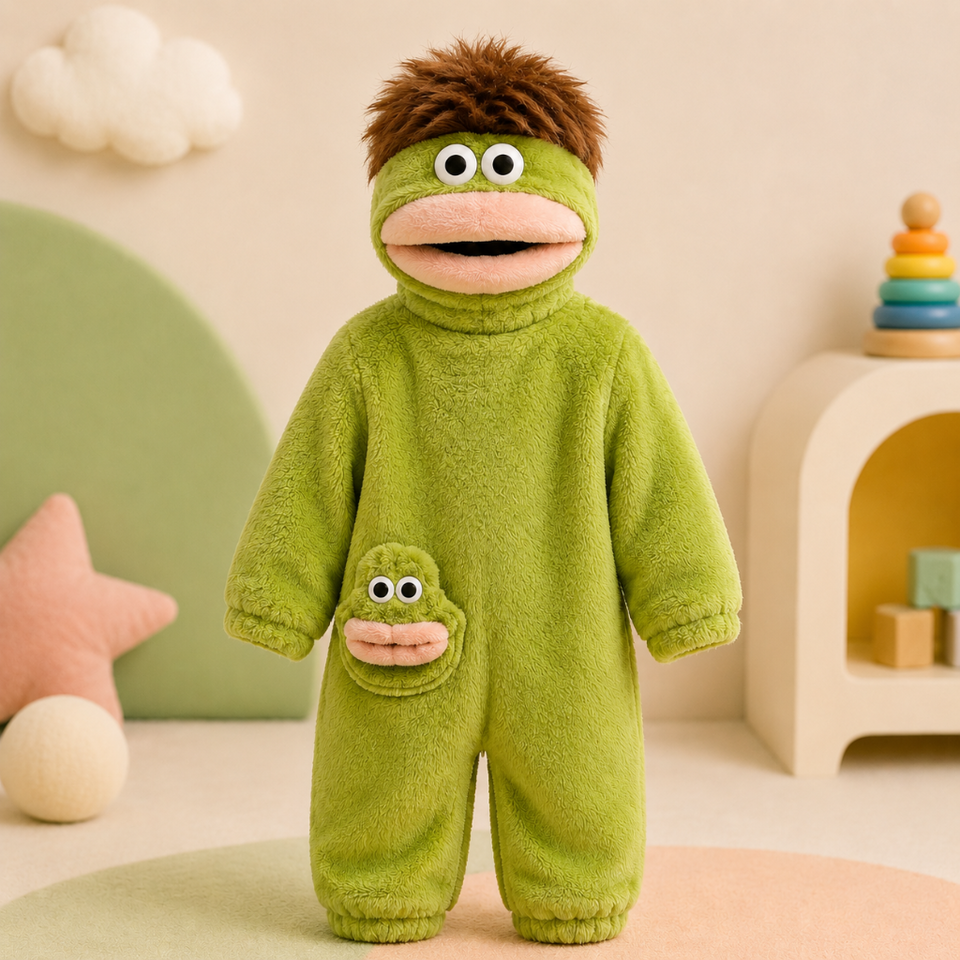 LittleMonster – Comfortabel & Schattig – Kinder Onesie met Grappig Monsterontwerp