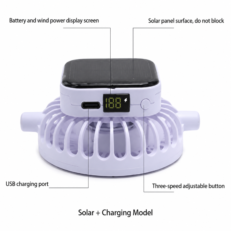 HappyShade – Zonbescherming & Koeling – Kinder Zomer Hoed met Ventilator
