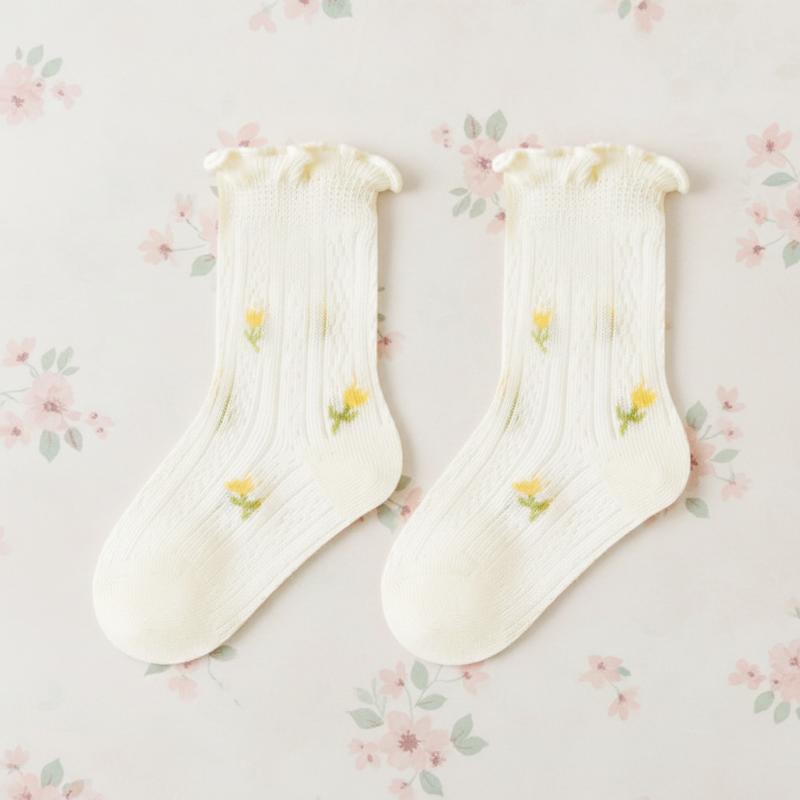 HappyToes – Kleurijk & Schattig – Baby Sokken (Set van 5)