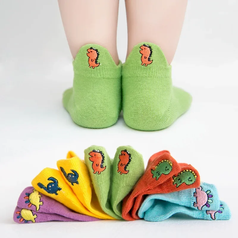 PlayfulToes – Kleurrijk & Zacht – Lage Kinder Sokjes (Set van 5)