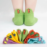 PlayfulToes – Kleurrijk & Zacht – Lage Kinder Sokjes (Set van 5)