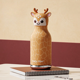 AnimalSip – Schattig & Praktisch – Kinder RVS-Thermosfles met Dierenprint