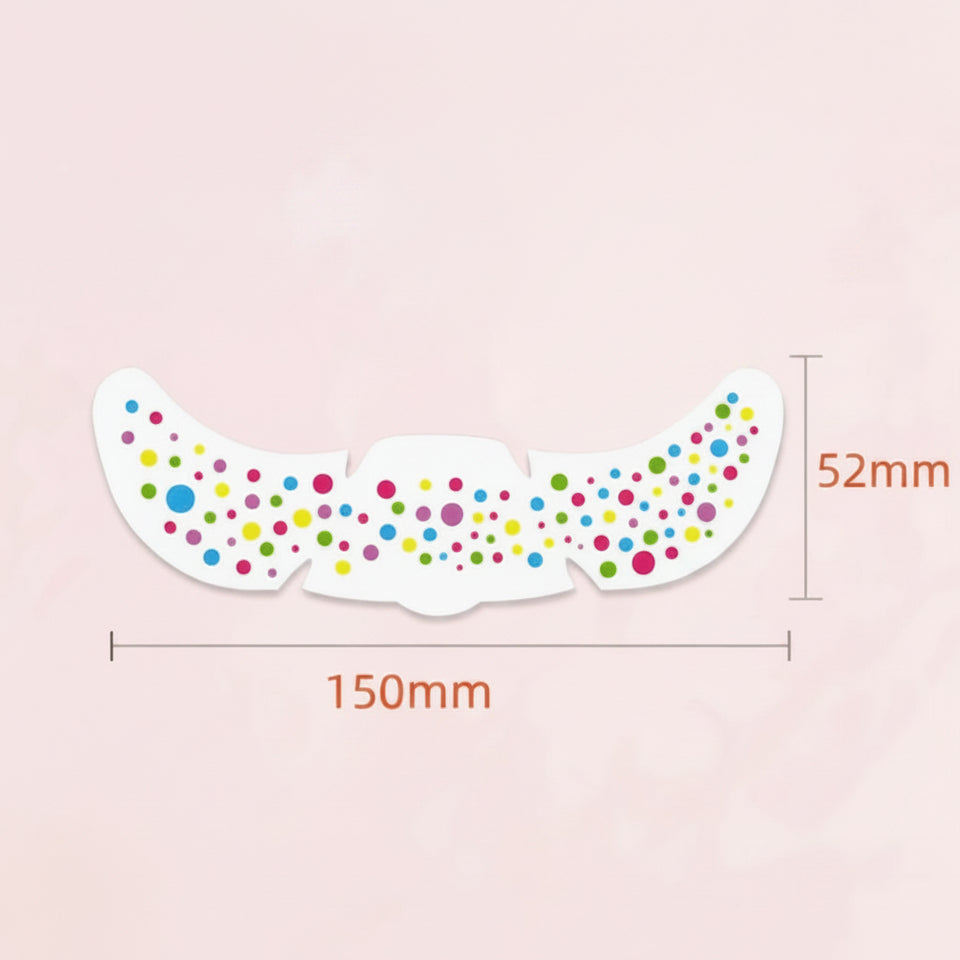 PartyFreckles – Kleurrijk & Feestelijk – Tijdelijke Gezichtsstickers (set van 6)