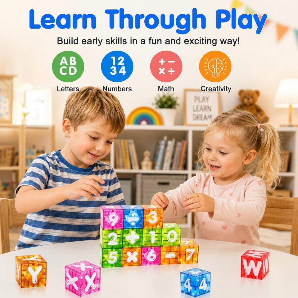 LearnCube – Educatief & Interactief – Magnetische Letter- en Rekenkubussen