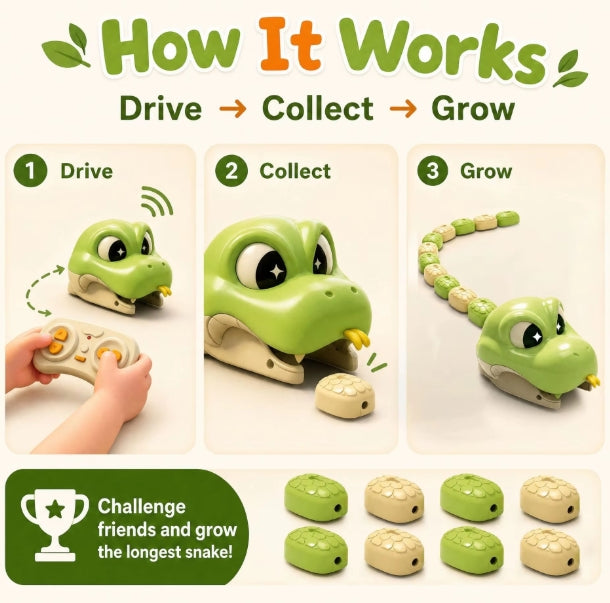 SnakeChase – Interactief & Spannend – RC Slang Speelgoed met Afstandsbediening