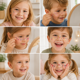 PartyFreckles – Kleurrijk & Feestelijk – Tijdelijke Gezichtsstickers (set van 6)