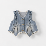 DenimBelle – Trendy & Schattig – 3-Delige Kinder Set met Denim