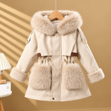 CozyParka – Warm & Zacht – Meisjes Winterjas met Pluche Kraag