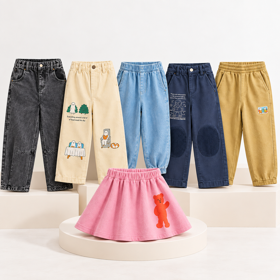 TrendStyle – Trendy & Comfortabel – Kinderbroek Jogging-Denim Stijl
