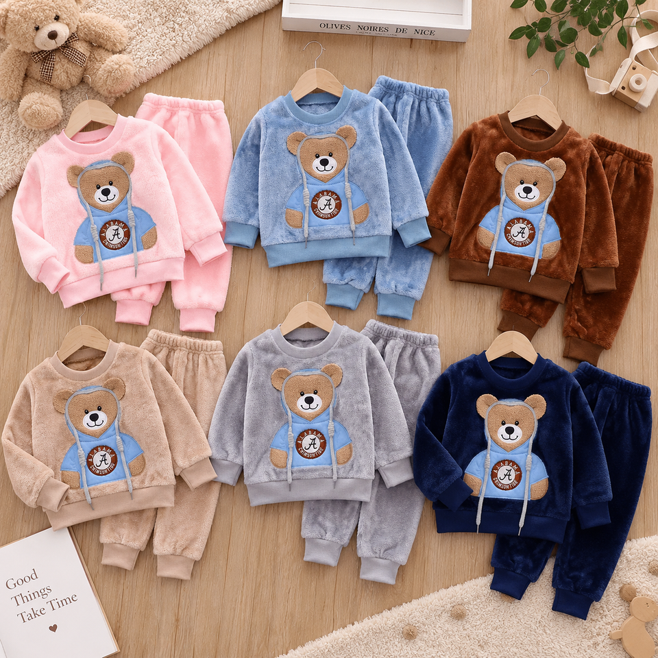 CozyBear – Warm & Zacht – Kinder Trainingspak met Berenmotief