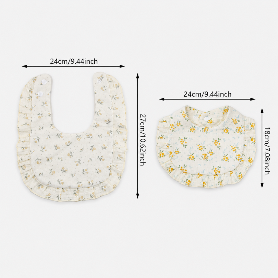 BabyBloom – Schattig & Comfortabel – Baby Slabbetje met Ruffle Rand