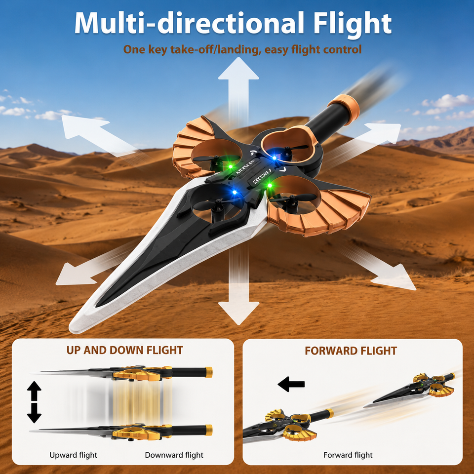 AirBlade – Speels & Interactief – RC Vliegend Speelgoed met Zwaarddesign