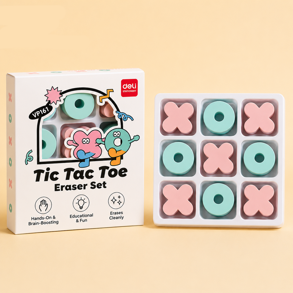 TicFun – Schattig & Praktisch – Boter-kaas-en-eieren Gum Set