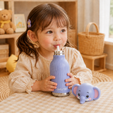AnimalSip – Schattig & Praktisch – Kinder RVS-Thermosfles met Dierenprint