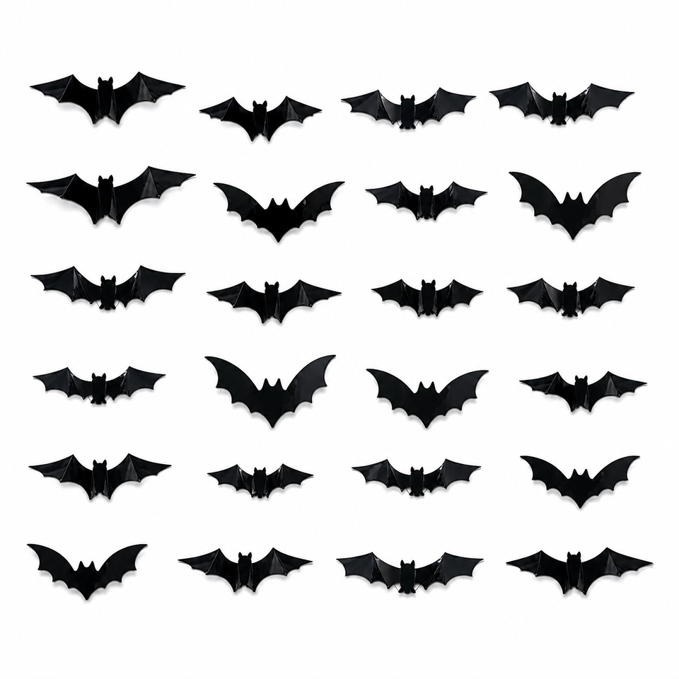 SpookyGlow – Griezelig & Sfeervol – Halloween Vleermuis LED Wanddecoratie