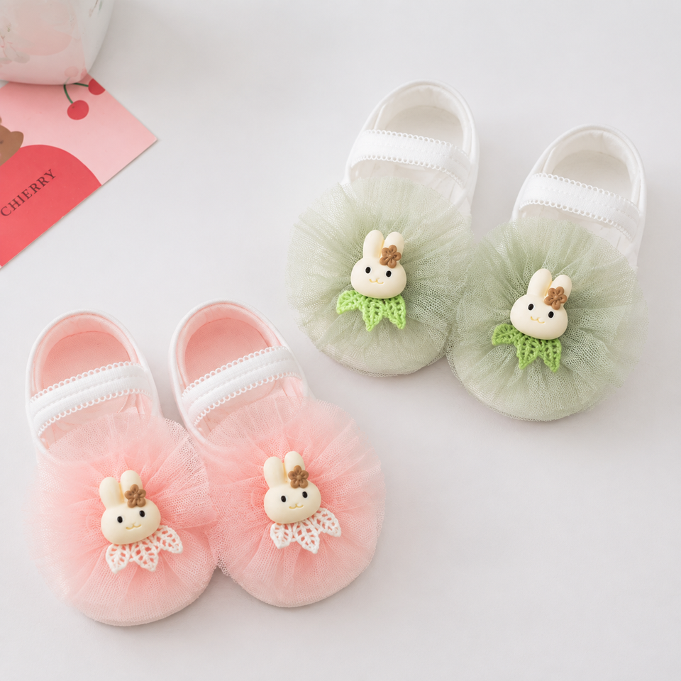 SweetFeet – Zacht & Schattig – Baby Sokken met Bloemen en Kanten