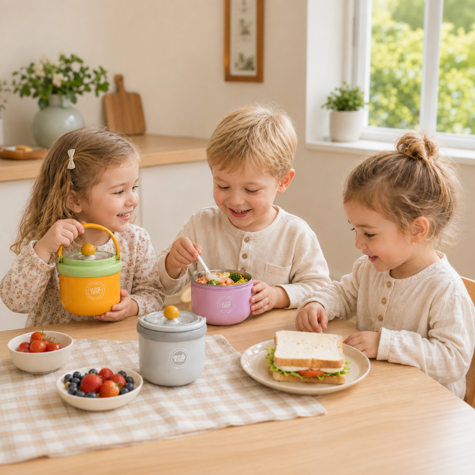 MealMate – Praktisch & Geïsoleerd – RVS Lunchkom met Lepel
