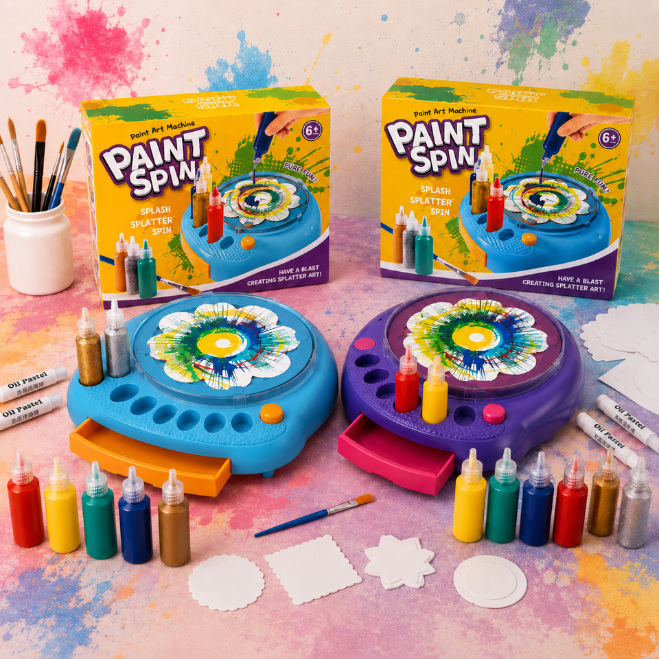 SpinArt – Creatief & Educatief – DIY Verf Spinmachine