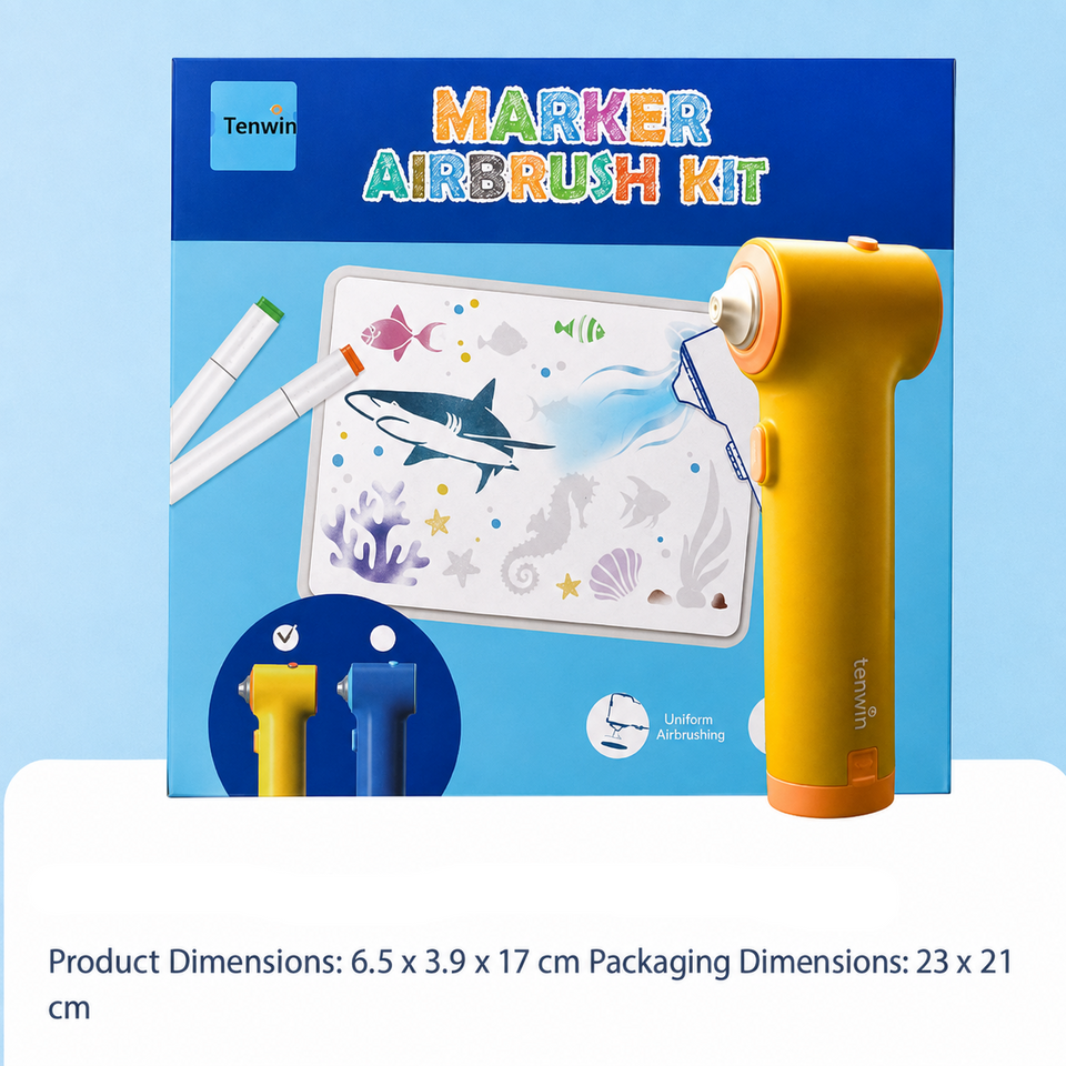 PaintBuddy – Creatief & Educatief – Draagbare Airbrush Tekenset
