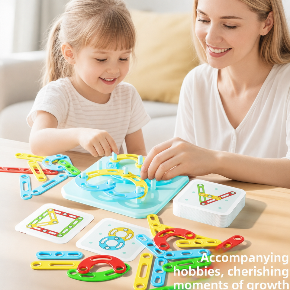 ShapeGenius – Creatief & Educatief – Geometrisch Pegboard Puzzel