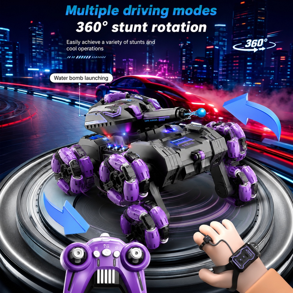 CrazyWheels – Stoer & Spannend – RC-tankwagen met gelbal-schieter