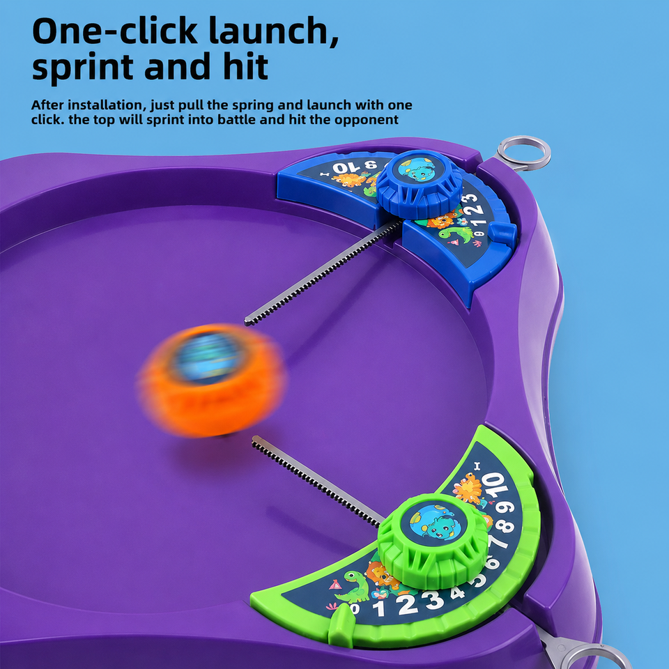 SpinArena – Actief & Interactief – Trekkoord Draaitol Speelset