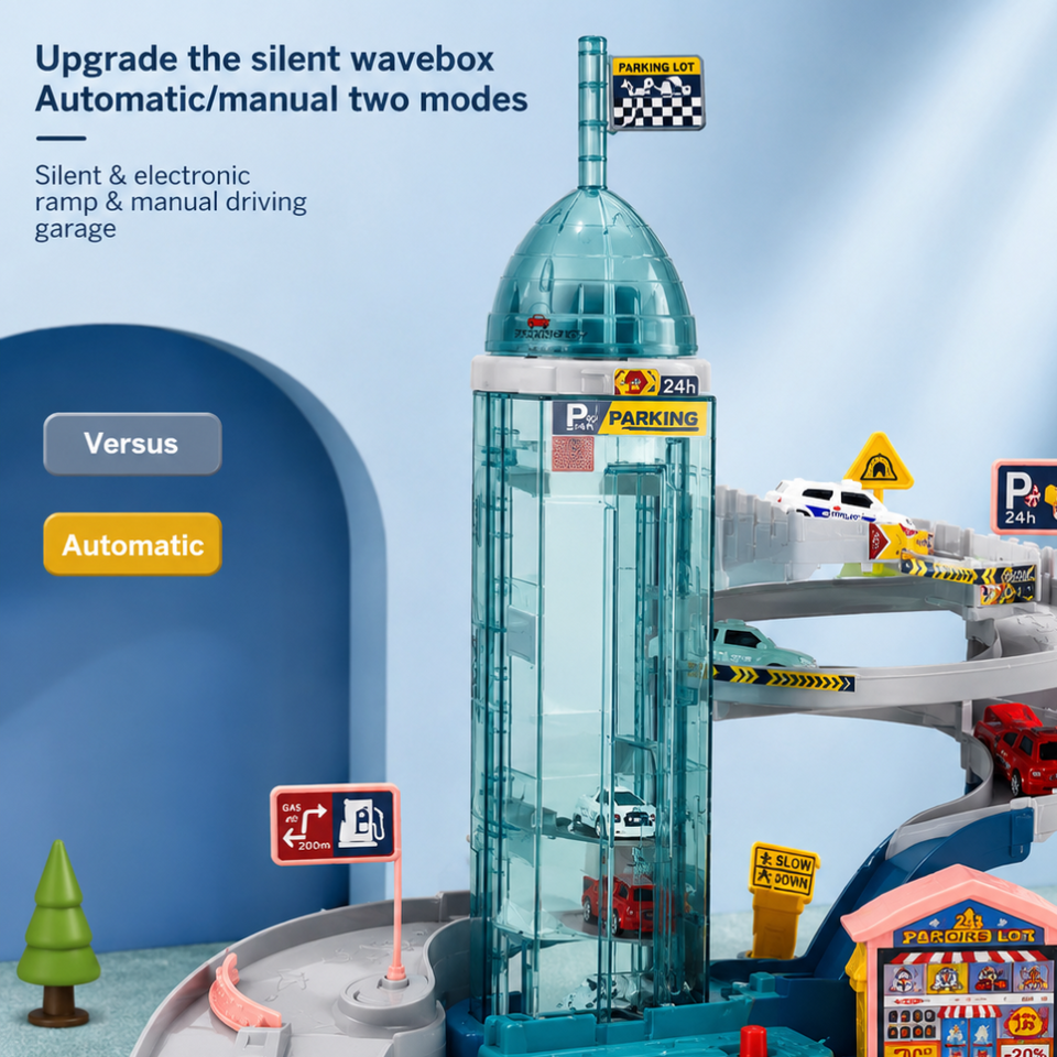 AutoWorld – Educatief & Interactief – Elektrische Parkeergarage Speelset
