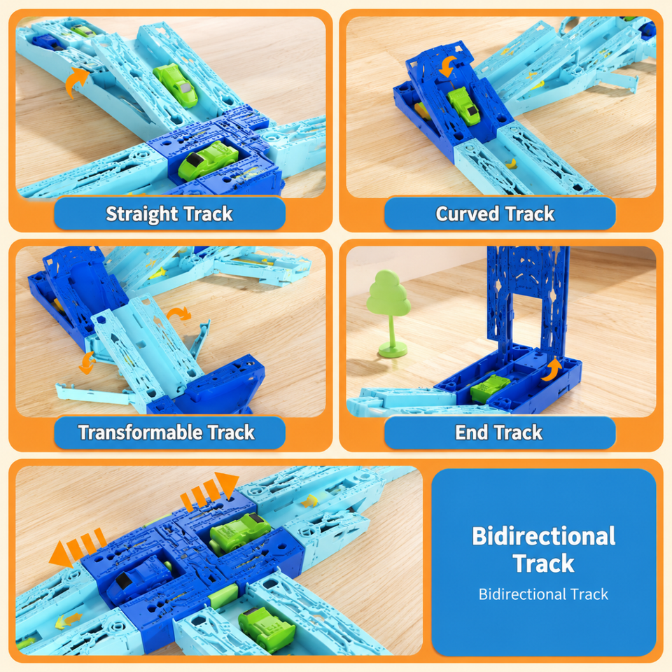 GravityRacer – Leerzaam & Leuk – DIY Voertuigen Track Set