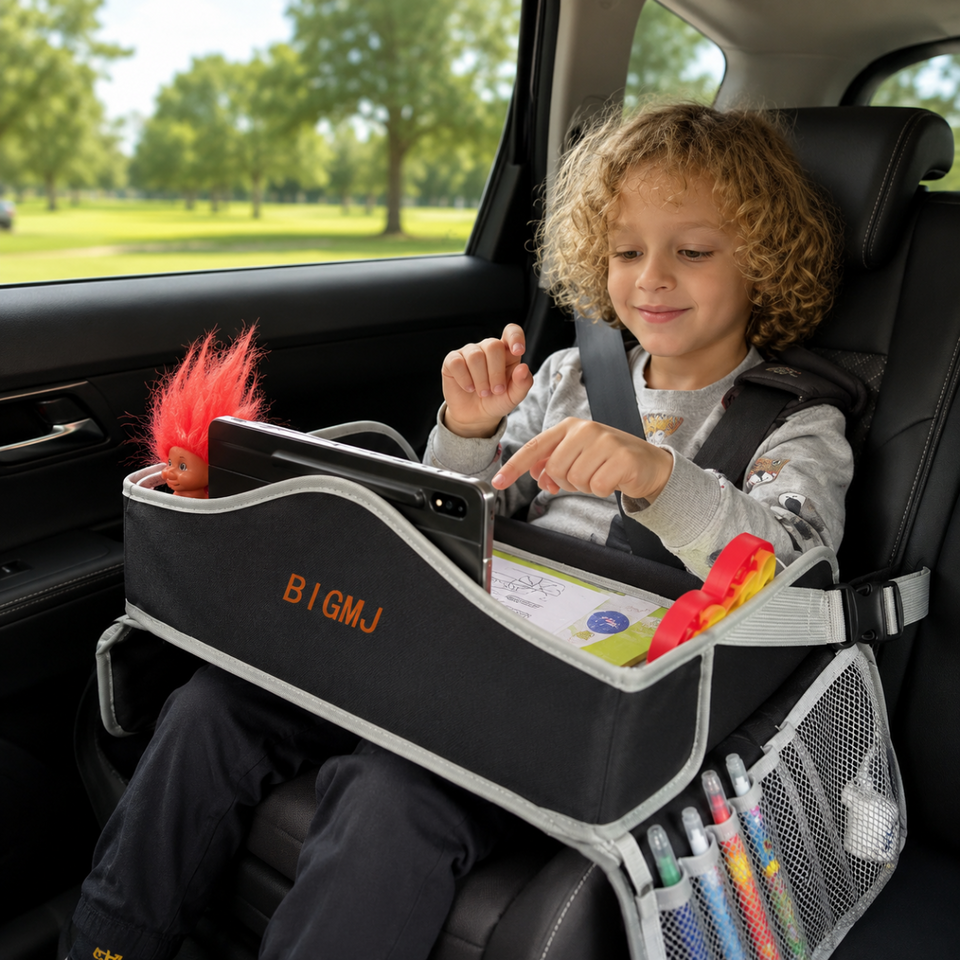 TravelBuddy – Auto & Onmisbare – Opvouwbaar reisbordje voor kinderen