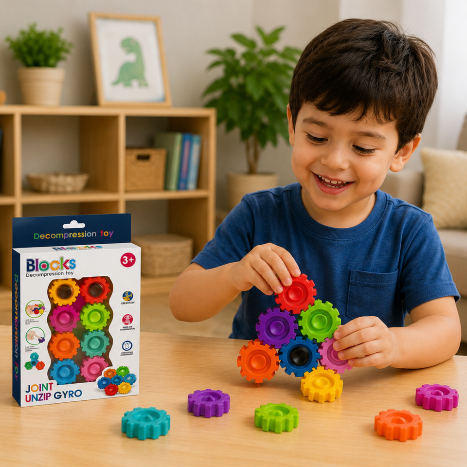 GearSpin – Educatief & Interactief – Stressverlichting Speelgoed