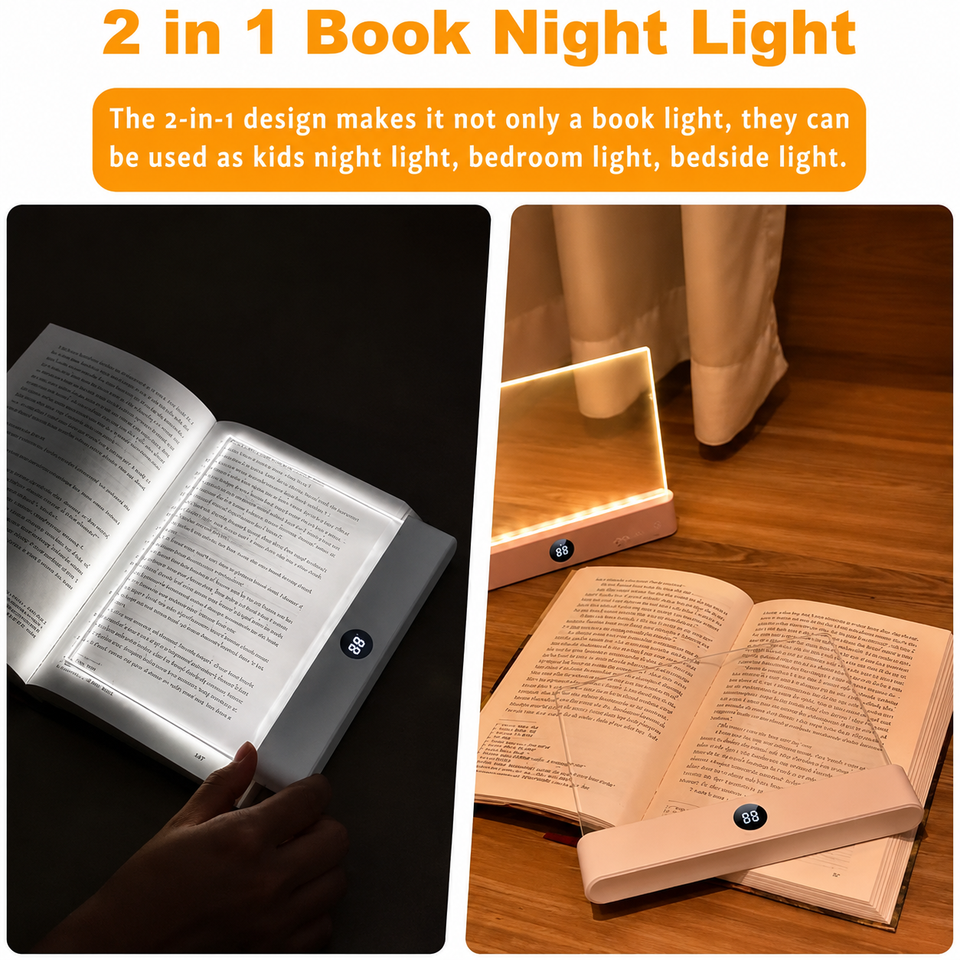 LumiPanel – LED & Gezond Ogen – Dimbare USB-boeklamp
