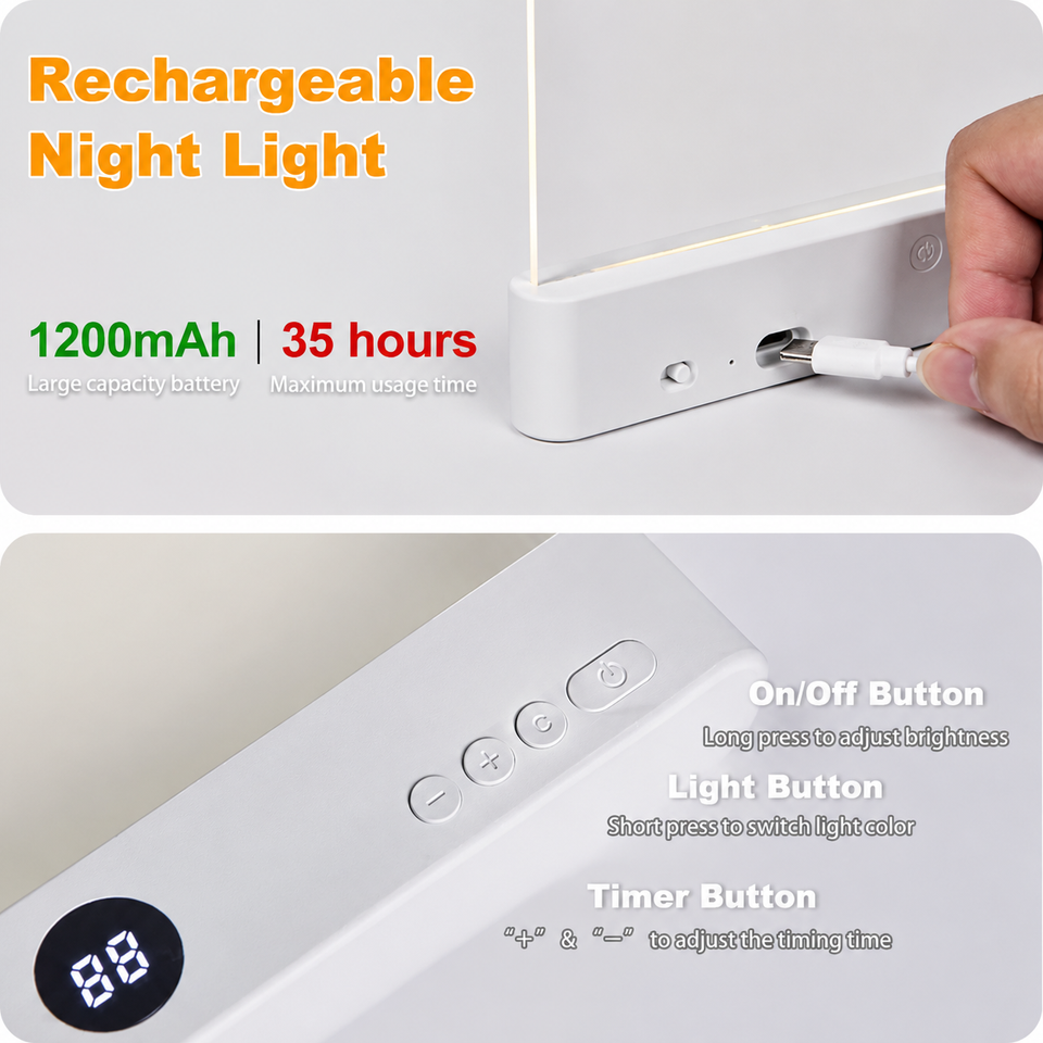 LumiPanel – LED & Gezond Ogen – Dimbare USB-boeklamp