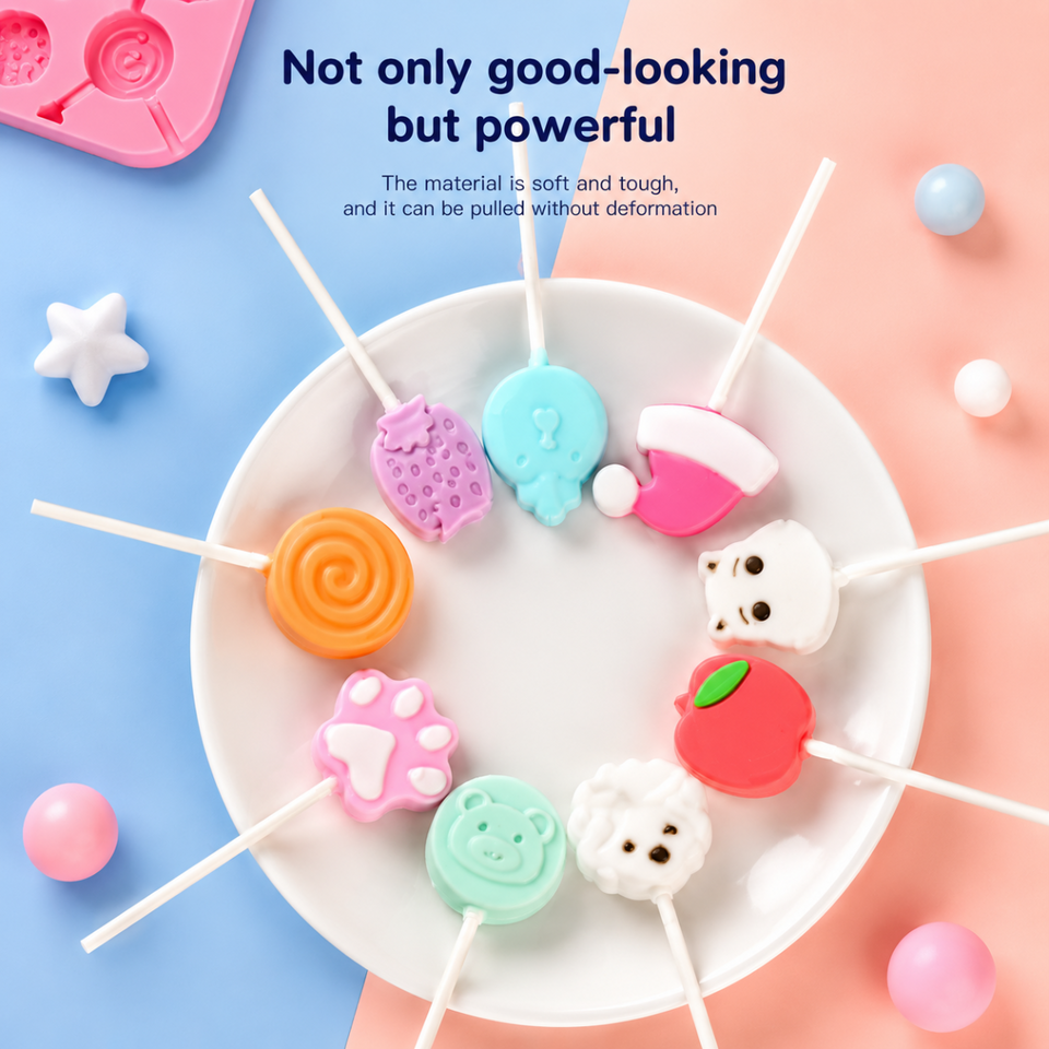 SweetPop – Bewust Trakteren – Siliconen Lollymallen Set