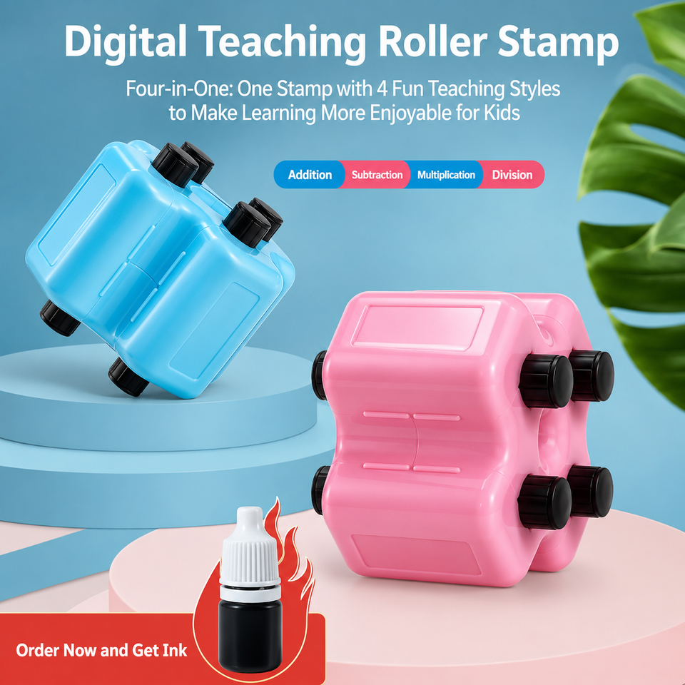 MathRoll – Oefenen & Klaar voor School – 4-in-1 RekenRoller Set