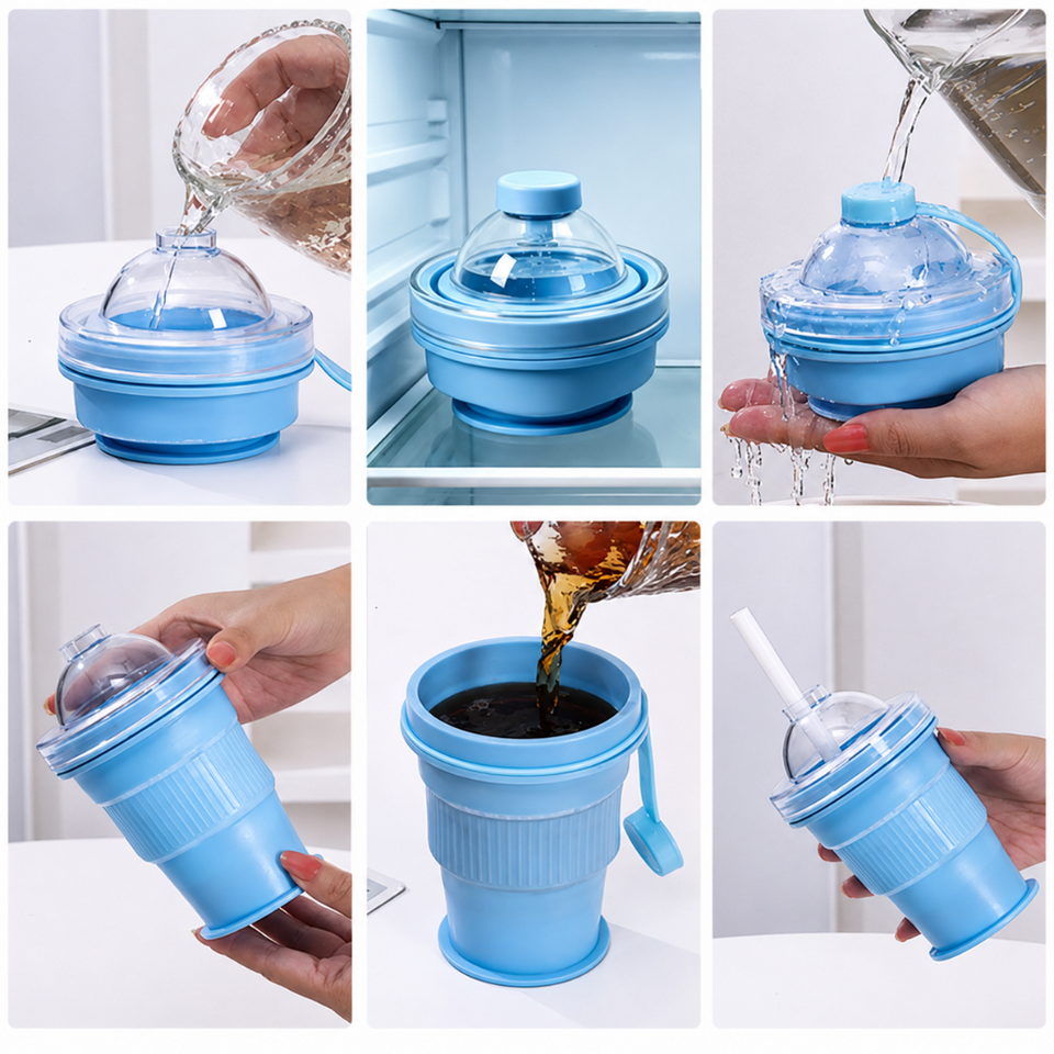 FlexiCup – Praktisch & Draagbaar – Opvouwbare Siliconen Drinkbeker