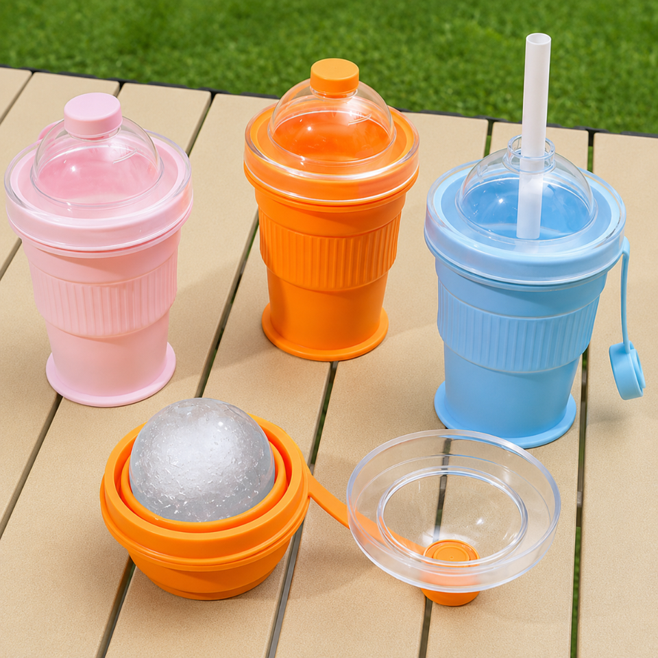 FlexiCup – Praktisch & Draagbaar – Opvouwbare Siliconen Drinkbeker