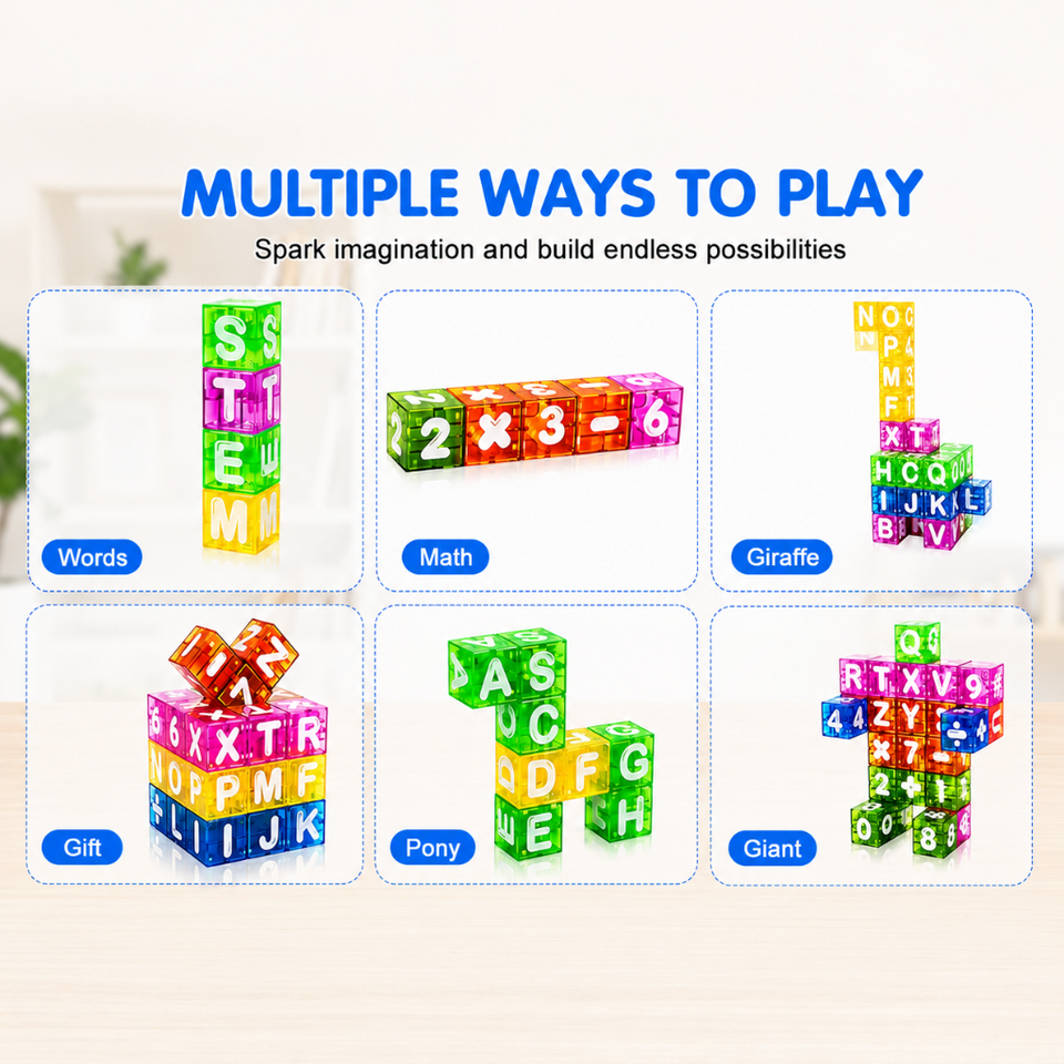 LearnCube – Educatief & Interactief – Magnetische Letter- en Rekenkubussen