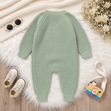 CozyHedge – Zacht & Warm – Gebreid Baby Jumpsuit met Egelprint