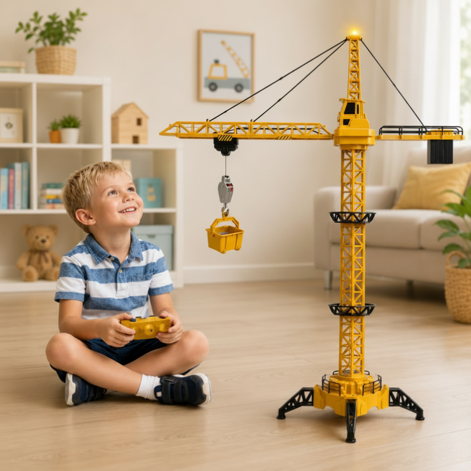 CranePro – Interactief & Realistisch – RC Torenkraan Speelgoed