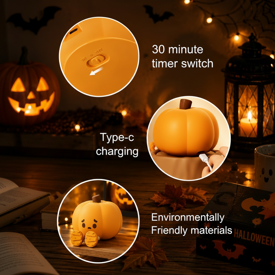 SpookyGlow – Schattig & Sfeervol – Halloween Nachtlampje