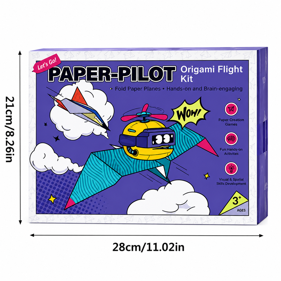 PaperFly – Creatief & Leerzaam – Origami Vliegtuigjes Set