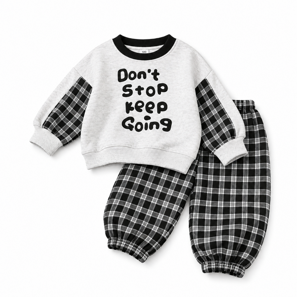 MiniBuddy – Zacht & Praktisch – Kinder Sweater Set met Lange Mouwen