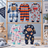 WarmBuddy – Schattig & Zacht – Baby Jumpsuit van Fleece met Cartoonprint