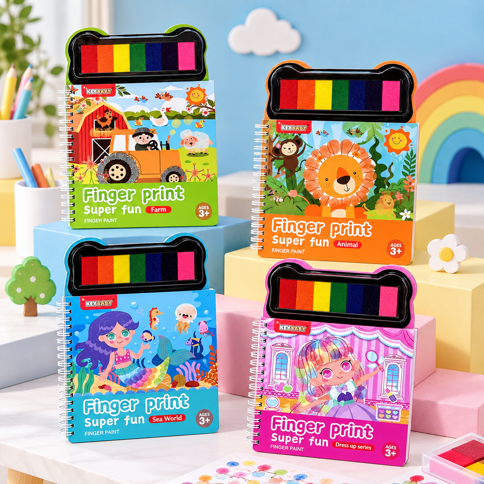 FingerArt – Creatief & Kleurrijk – Vingerverf Boek voor Kinderen