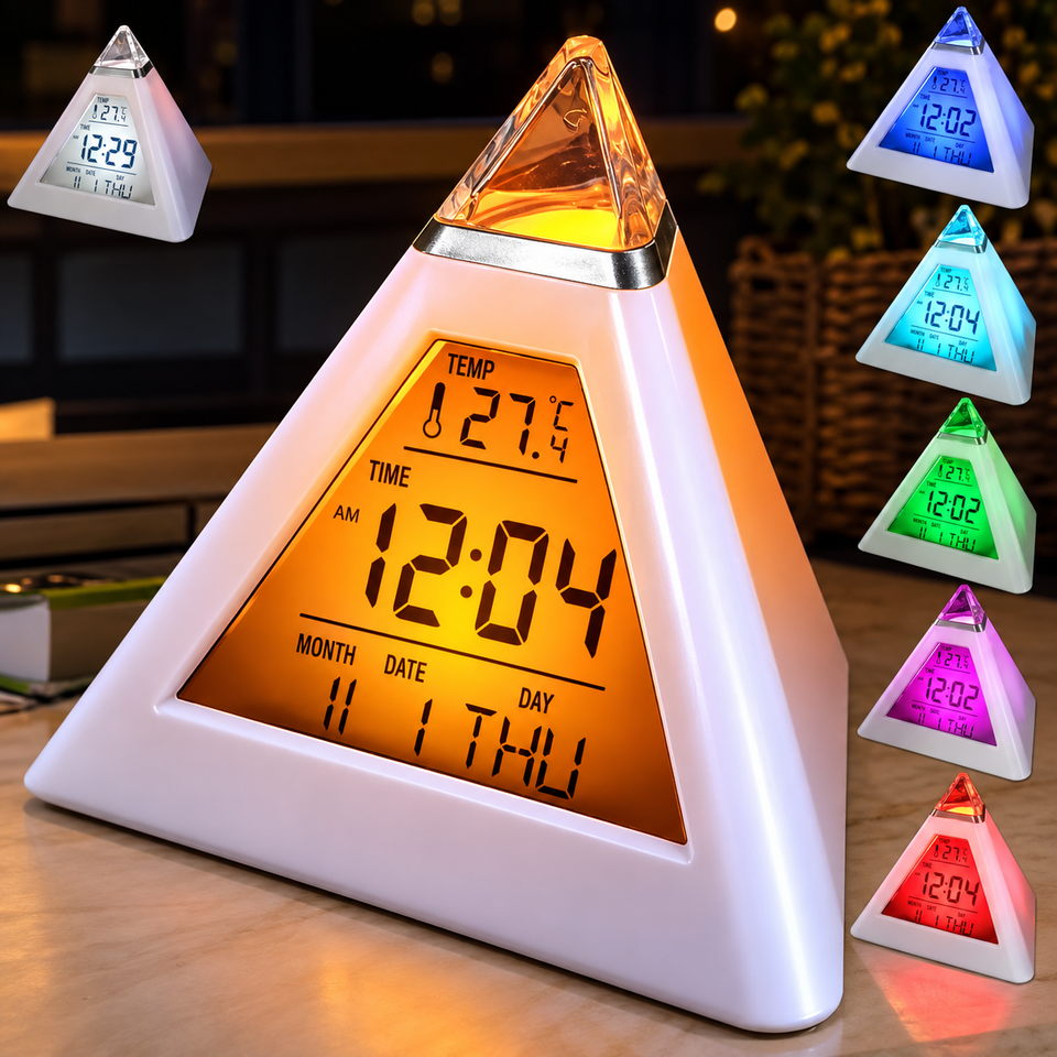 ColorTime – Kleurrijk & Multifunctioneel – Digitale Kinderwekker met Nachtlampje